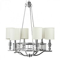 люстра easton light chandelier хром, бежевая в Петрозаводске