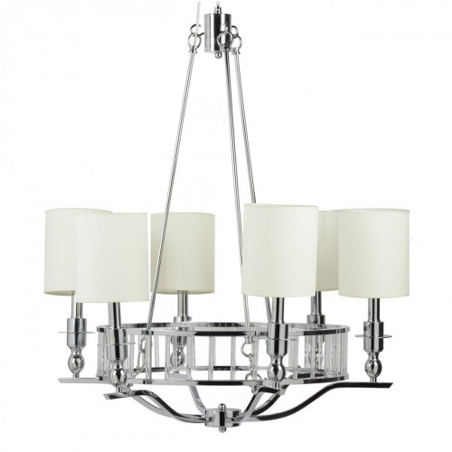 люстра easton light chandelier хром, бежевая в Петрозаводске