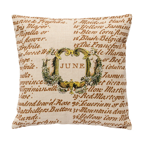 декоративная подушка«12 месяцев цветения», версия июнь в Петрозаводске