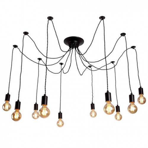 подвесная люстра arte lamp 76 a9184sp-10bk в Петрозаводске