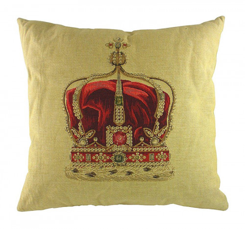 подушка с картинкой короны queen crown cream в Петрозаводске