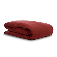 пододеяльник изо льна бордового цвета essential 200х200 в Петрозаводске