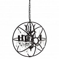 люстра foucault orb crystal vol. viii чёрная, прозрачная в Петрозаводске