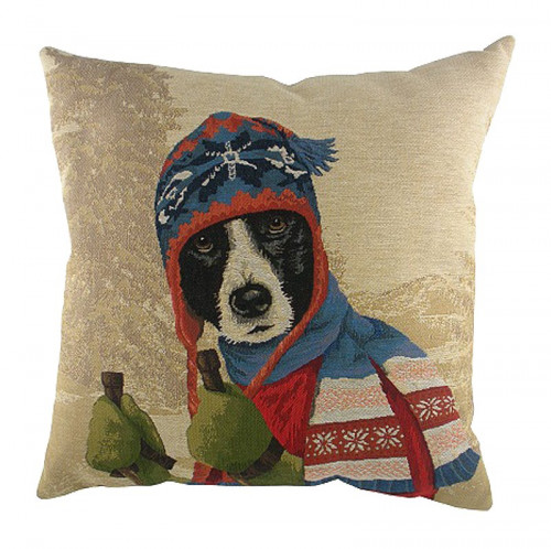 подушка с картинкой ski dogs border collie в Петрозаводске
