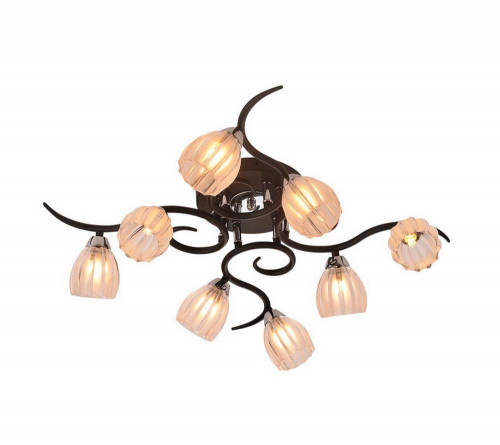 потолочная люстра idlamp raymond 213/8pf-blackchrome в Петрозаводске