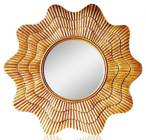 зеркало-солнце настенное в золотой раме марайа в Петрозаводске