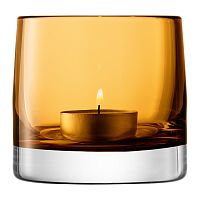 подсвечник стеклянный охра для чайной свечи light colour, 8,5 см в Петрозаводске