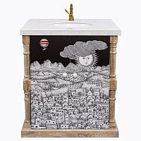 тумба с раковиной старый город снег fornasetti в Петрозаводске