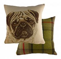 подушка с принтом waggydogs pug в Петрозаводске