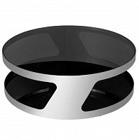 столик журнальный circle black серебряный , чёрный в Петрозаводске