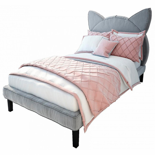 кровать детская 120х200 серая kitty в Петрозаводске