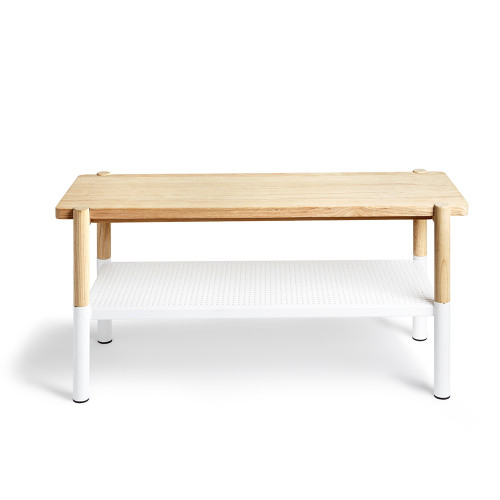 скамейка promenade белый-натуральное дерево в Петрозаводске