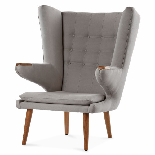 кресло papa bear светло-серое в Петрозаводске