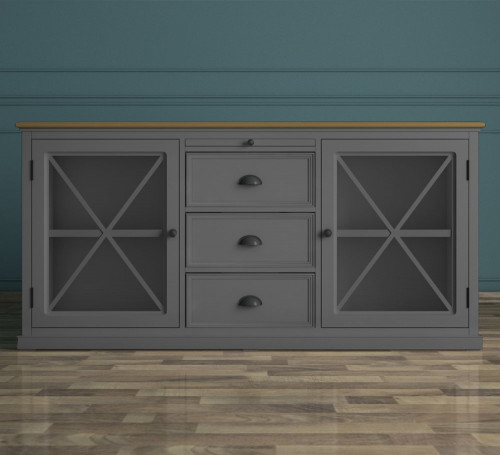 комод palermo с дверками серый в Петрозаводске