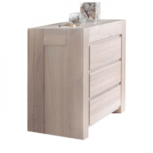 комод 3 bjorn отбеленный дуб, белый в Петрозаводске