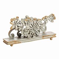 подставка для визиток pewter flower серая в Петрозаводске
