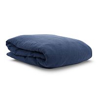 пододеяльник изо льна темно-синего цвета essential 150х200 в Петрозаводске