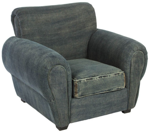 кресло san francisco denim armchair серое в Петрозаводске