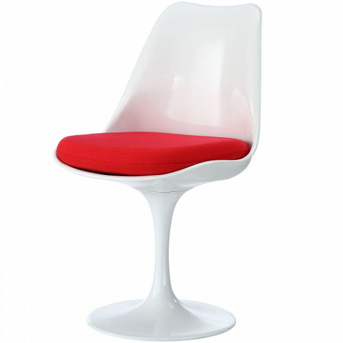 стул eero saarinen style tulip chair красная подушка в Петрозаводске