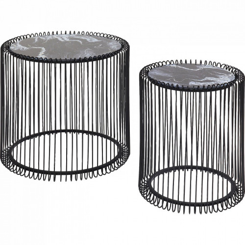 столик приставной wire черный 45x45x46 в Петрозаводске