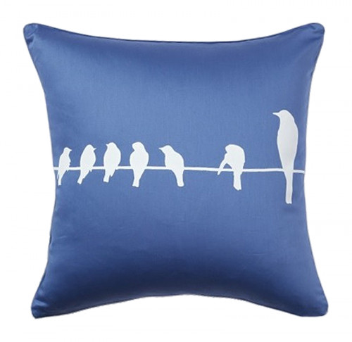 подушка с птичками birdies on a wire diamond-blue в Петрозаводске